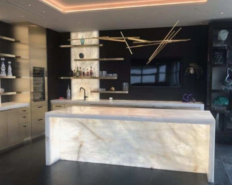 Cristallo White Quartzite countertop Cristallo White Quartzite countertop