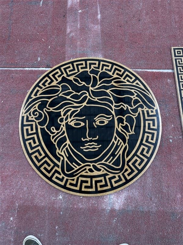 Round Waterjet Marble Medallion